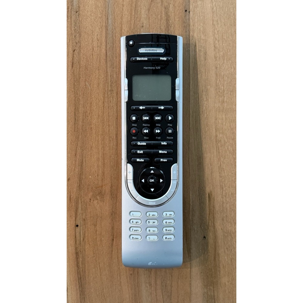 Logitech Harmony 520 Universal Remote Control Silver Black Advanced Universal